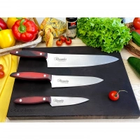 Набор из 3-х кухонных ножей Alexander AUS-8 Satin, Kizlyar Supreme купить в Астрахани